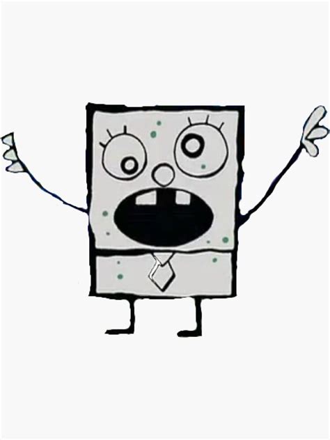 Doodlebob Sticker By Itzstickers Redbubble