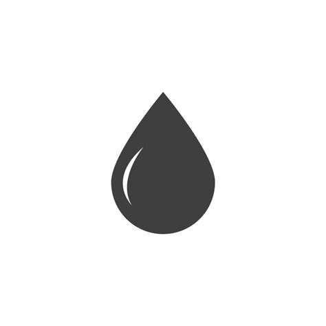 Vector Sign Of The Water Drop Symbol Is Isolated On A White Background