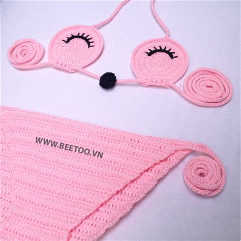 Bikini len móc cho bé