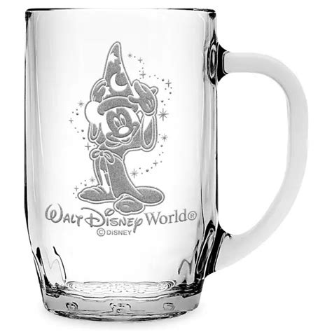 Disney Arribas Glass Mug Sorcerer Mickey Personalized