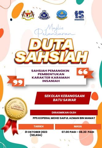 TEMPLETE PELANCARAN PROGRAM DUTA SAHSIAH PERINGKAT SEKOLAH SK BATU