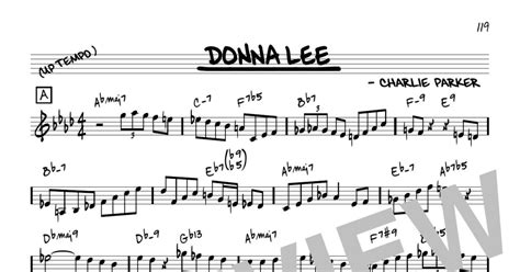 Donna Lee Reharmonized Version Arr Jack Grassel Real Book