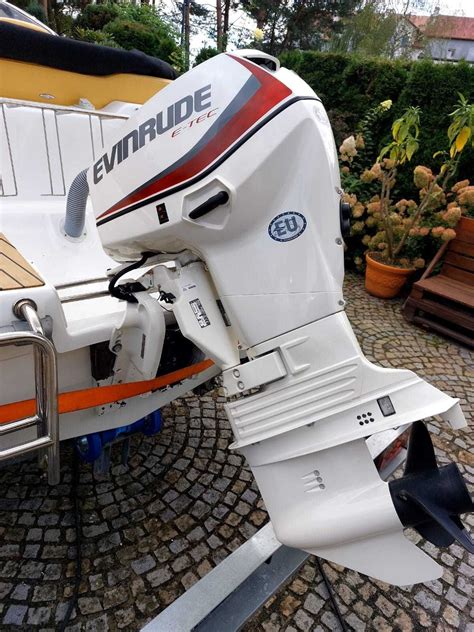 Silnik Zaburtowy EVINRUDE E TEC 50 KW 2017 R Manetka Zegary 95 MH