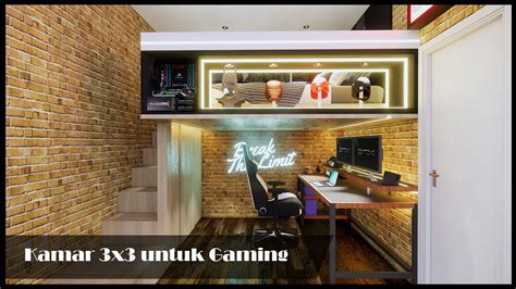 300 Foto Desain Kamar Gaming 3x3 Makin Keren Yang Wajib Dicoba