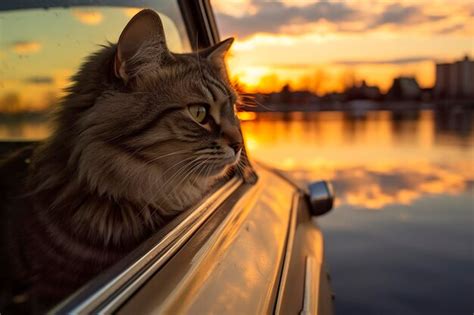 Capture Um Reflexo Sonhador Fotografando Um Gato Usando Culos Escuros