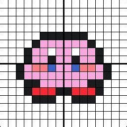 Mini Kirby Pixel Art | Dibujitos sencillos, Arte de punto de cruz ...