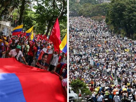 Chavismo Marcha Por La Constituyente Y Oposición En Contra De La