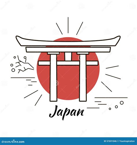 Japan Logo Stock Illustration Image 57691046