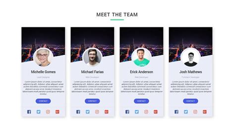 Responsive Our Team Info Cards Section HTML And CSS Tutorial YouTube