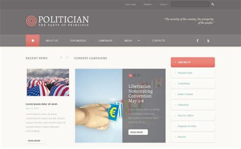 29 Best Political PSD Design Templates 2024 | Wpshopmart