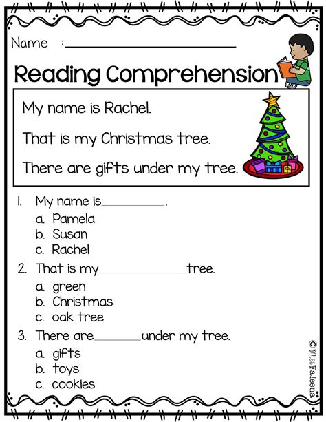 Free Reading Worksheets For St Graders