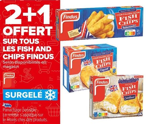 Promo Findus 2 1 Offert Sur Tous Les Fish And Chips Findus Chez