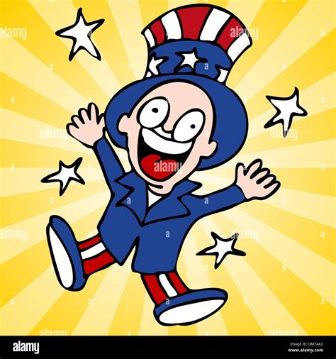 Happy Uncle Sam Stock Vector Image And Art Alamy