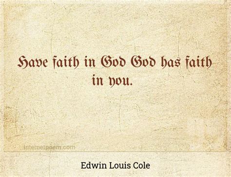 Have Faith In God God Has Faith In You