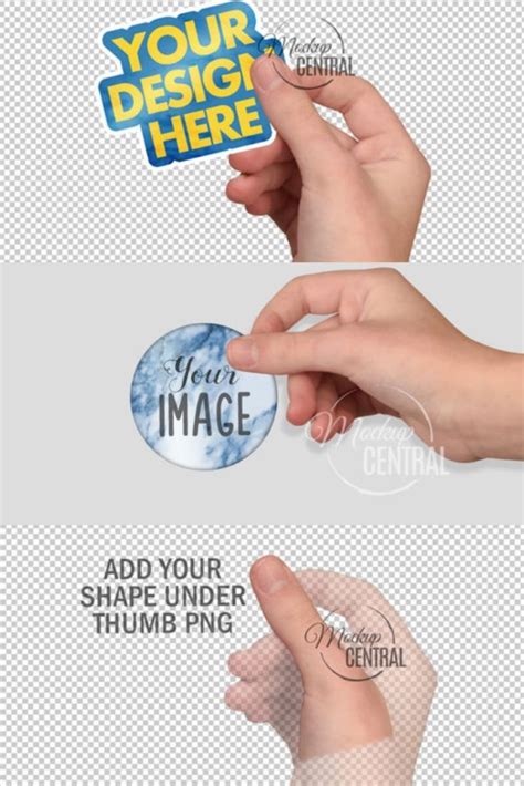 Hand Holding Sticker Mockup Cutout Psd Graphic By Mockup Central