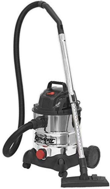 Sealey Pc200sdauto 20l Wet And Dry Industrial Vacuum Cleaner