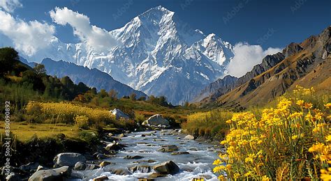 Mesmerizing Image Of Nanga Parbat Majestic Peak Towering Above