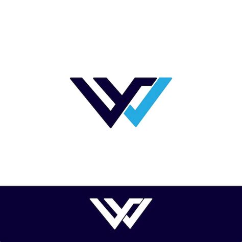 Logotipo De La Letra W Vector Premium