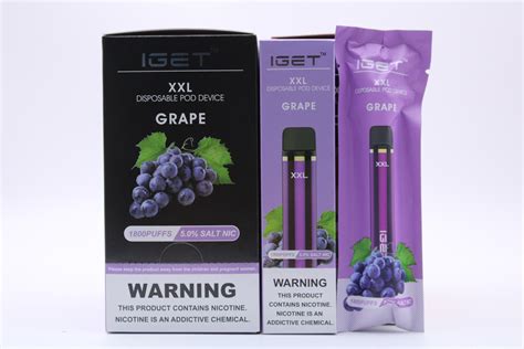 Original Hot Sale Iget Xxl 1800 Puffs Best Disposable Vape Pod Kit China Vape And Iget Shion