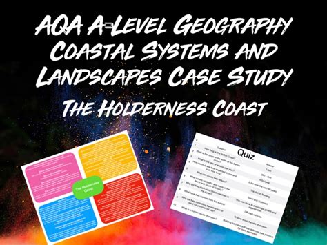 AQA A Level Geography Costal Systems The Holderness Coast Case Study