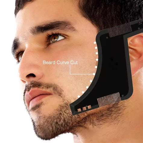 Double Side Beard Shaper Plus Comb For Line Up And Men Beard Comb