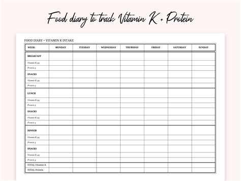 PT INR Log Book Printable, Inr Tracker, INR Anticoagulant Medication ...