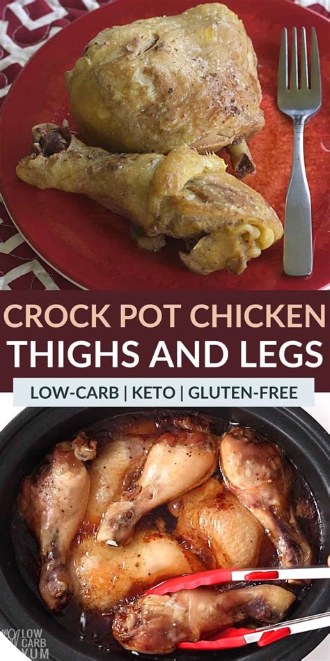 Crockpot Chicken Thighs And Drumsticks Crockpot Chicken Thighs Crockpot Chicken Legs Chicken