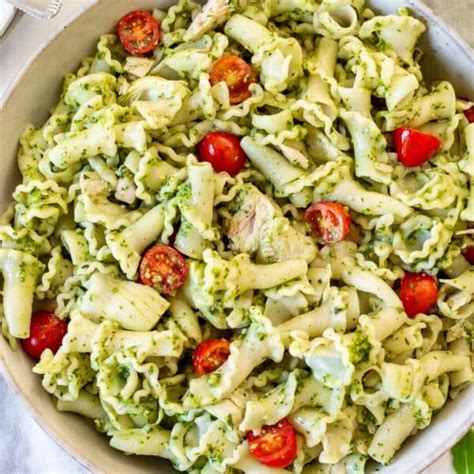 Easy Tuna Pesto Pasta Recipe Get On My Plate