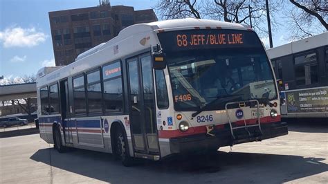 CTA On Board Riding 2016 Nova LFS Bus 8246 On Route 85A North Central