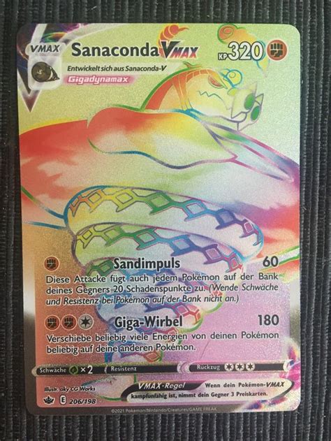 Pokemon Sanaconda Rainbow Chilling Reign Deutsch Kaufen Auf Ricardo