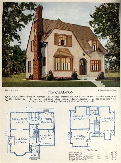 62 Beautiful Vintage Home Designs And Floor Plans From The 1920s Click