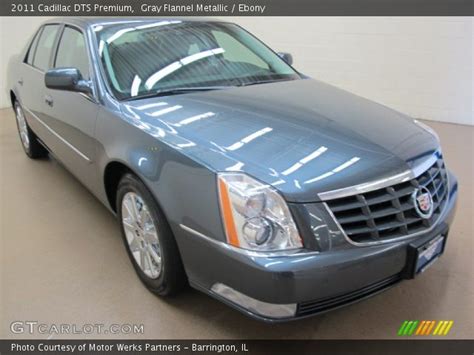 Gray Flannel Metallic 2011 Cadillac DTS Premium Ebony Interior