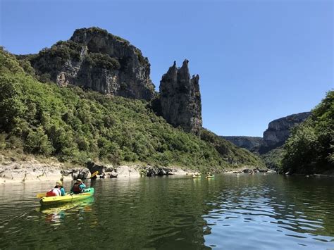 Canoë encadré immersion Bivouac dans les Gorges 2 jours 1 nuit avec