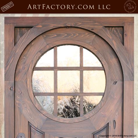 Custom Round Window Door: Arched Door In Flat Wooden Jamb