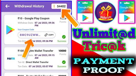 10X Reward App Unlimited Trick Google Play Redeem Code Earning App