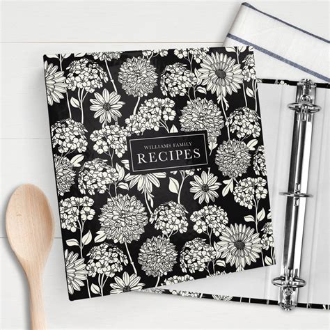 Recipe Card Binder Custom 3 Ring Binder Refillable Includes Etsy