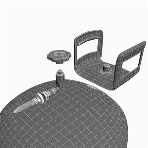 3d Helium Gas Container Turbosquid 1168450