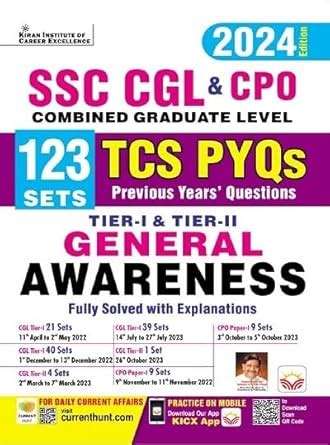 Buy Ssc Cgl Cpo General Awareness Tier Tier Tcs Pyqs Sets