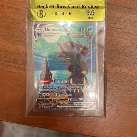 Pokemon Umbreon Vmax Alt Art Evolving Skies Bgs