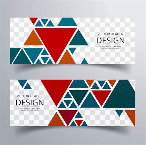 Colorful Modern Banners Vector Free Download