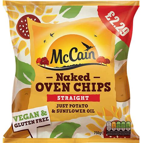 Mccain Naked Oven Chips Straight G Bb Foodservice