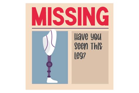 missing     leg svg cut file  creative fabrica