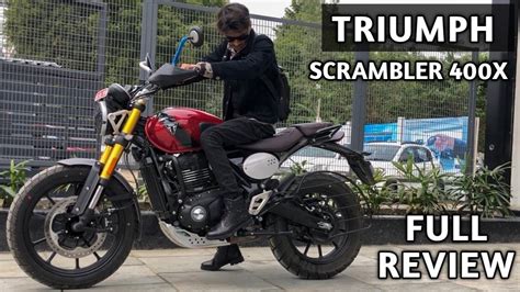 Triumph Scrambler 400x Full Detailed Review Seat Height On Road Price Youtube