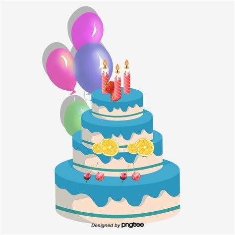 Pastel De Cumpleaños De Vector PNG Vector De Cumpleaños Vector De