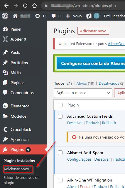 Habilitar O Plugin De Cache No Wordpress Ajuda Skymail