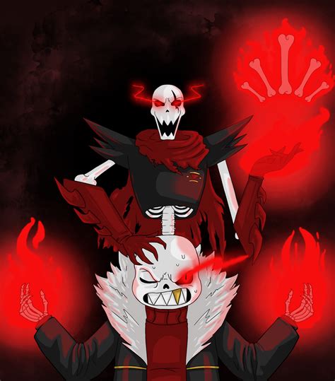 Undertale Au Underfell Bros By Kikichan94ftw On Deviantart