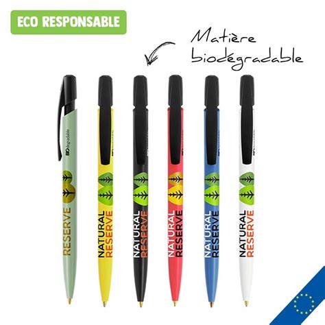 Stylo bille BIC Media Clic BIO personnalisé Stylo à bille écologique