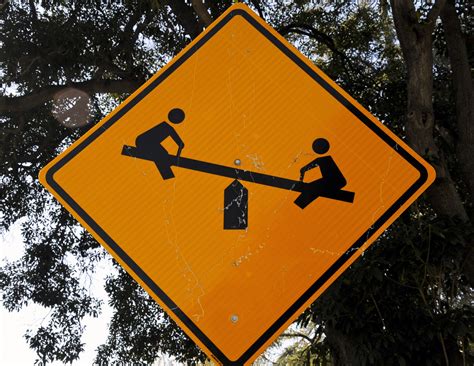 teeter totter sign  stock photo public domain pictures