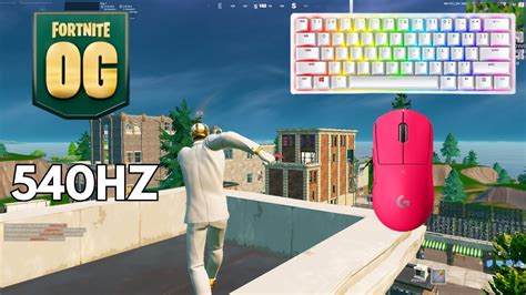 Fortnite OG Reload 540hz 1 PING Razer Huntsman Mini Satisfying