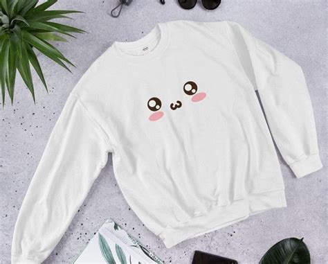 Kawaii Uwu Sweatshirt Anime Sweatshirttopjumper Aesthetic Etsy